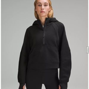 COPY - Black OVERSIZED SCUBA HALF ZIP LULULEMON HOODIE